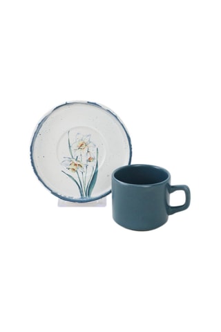 Service à thé en grès et céramique - 6 personnes