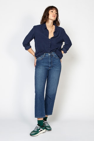 Camisa regular - Azul-marinho