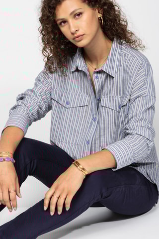Camisa oversize - Azul-marinho