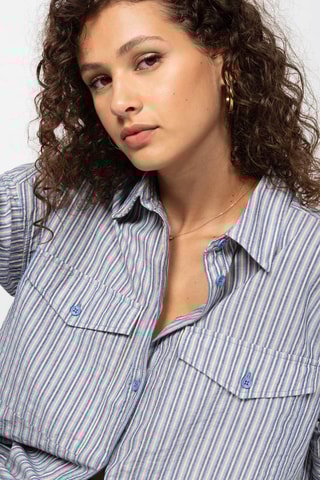 Camisa oversize - Azul-marinho