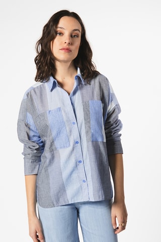 Camisa oversize - Azul