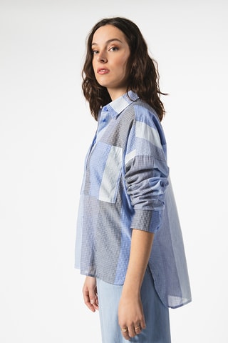 Camisa oversize - Azul