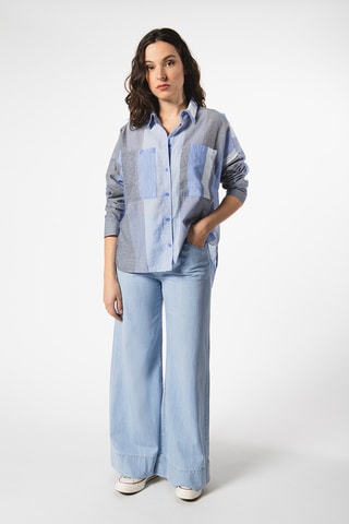 Camisa oversize - Azul