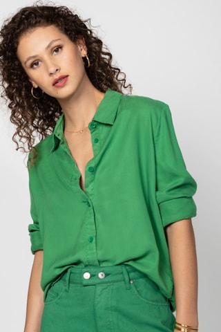 Camisa regular - Verde