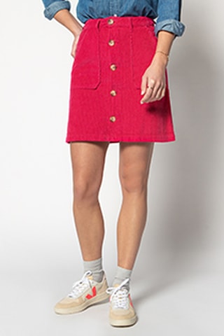 Saia direita - Fúcsia