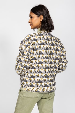 Casaco oversize - Cinzento e amarelo