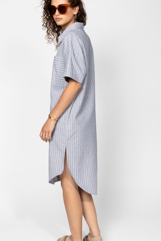 Vestido-camisa - Azul-marinho