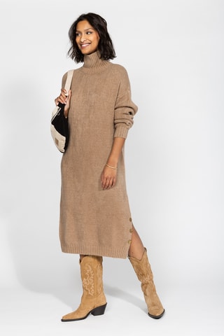 Vestido-camisola - Bege