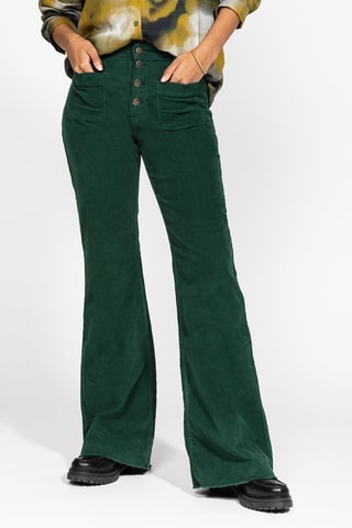 Calças em veludo - Verde