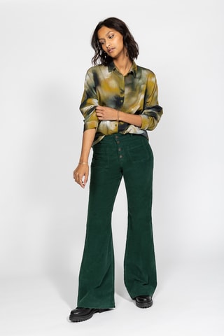 Calças em veludo - Verde