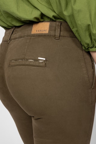 Calças slim - Caqui