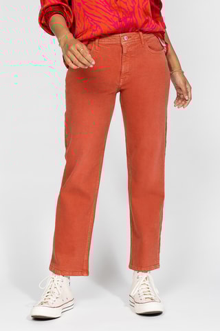 Calças de ganga boyfriend - Laranja