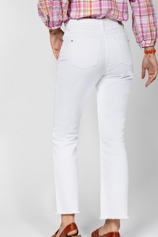 Calças de cintura alta - Branco