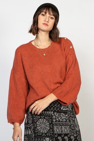 Camisola - Vermelho-tijolo mesclado