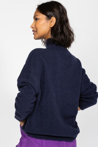 Camisola oversize - Azul-noite