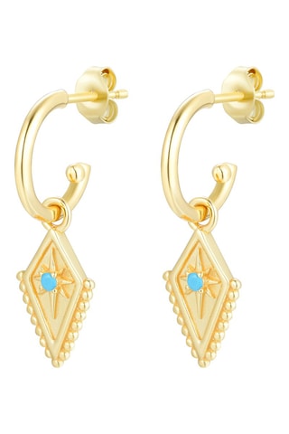 Pendientes - 
Plata chapada en oro amarillo