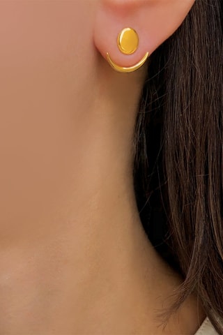 Pendientes Plata bañada en oro amarillo