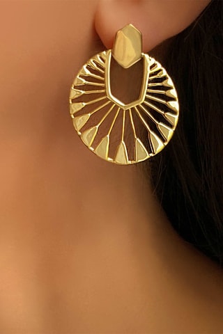 Pendientes Plata chapada en oro amarillo