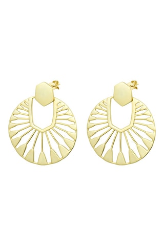 Pendientes Plata chapada en oro amarillo