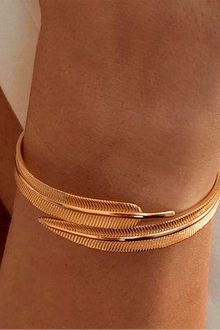 Pulsera  - Plata chapada en oro fino amarillo
