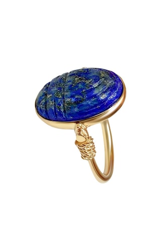 Anillo Plata y lapislázuli