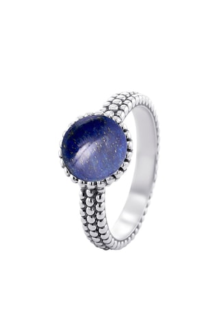 Anillo - Plata y lapislázuli