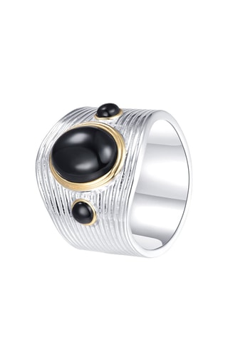 Anillo - Plata y ónice