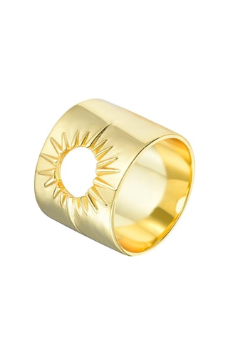 Anillo - Plata chapada en oro amarillo
