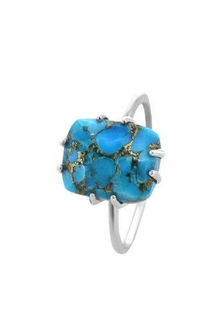 Anillo - Plata y turquesa