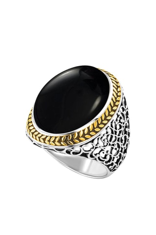 Anillo Calypso - Plata y ónice