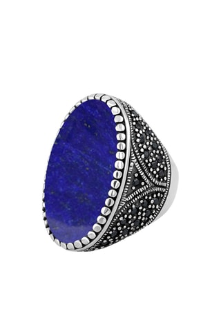 Anillo - Plata y lapislázuli