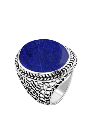 Anillo - Plata y lapislázuli