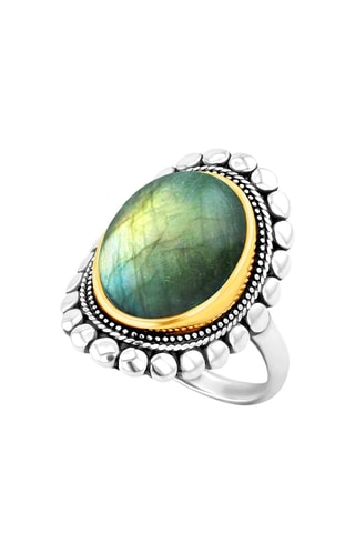 Anillo Condor - Plata y labradorita