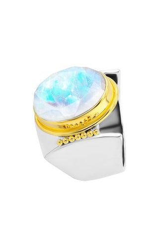 Anillo Tulum - Plata y piedra de luna