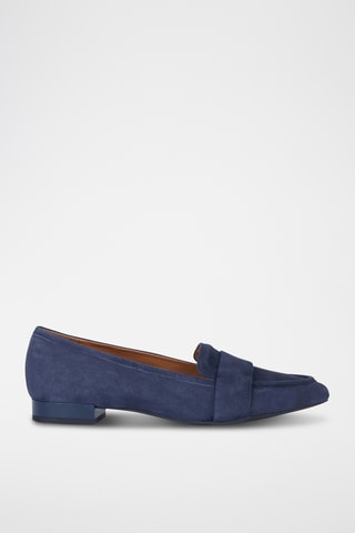Nubuck Mocassins Charyssa - Marineblauw