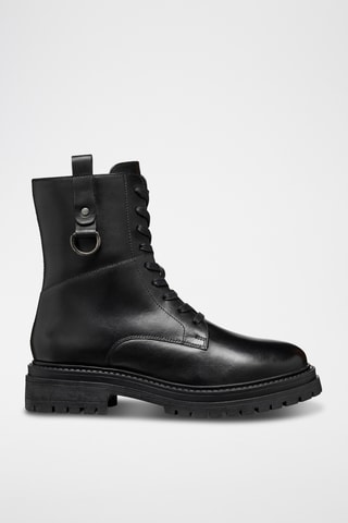 Leren Enkellaarzen Iridea - Zwart