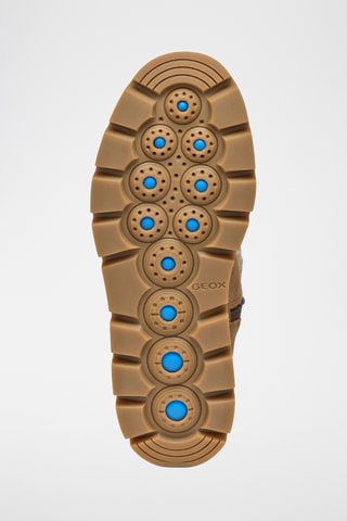 Kalfsnubuck Gevoerde Enkellaarzen Spherica - Lichtbruin