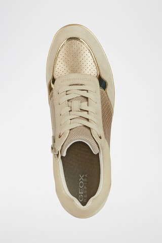 Kalfsnubuck Wedge Sneakers Calzature - Roségoudkleurig en Lichtbeige