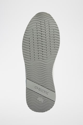 Leren Platform Sneakers Kency - Wit en Hemelsblauw