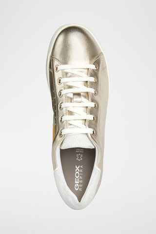 Leren Sneakers Jaysen - Goudkleurig en Wit