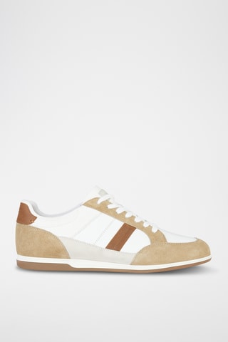 Leren Sneakers Calzature - Wit en Bruin