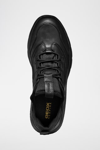 Kalfsnubuck Sneakers Spherica - Zwart