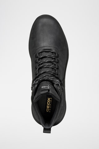 Hoge Leren Sneakers- Zwart