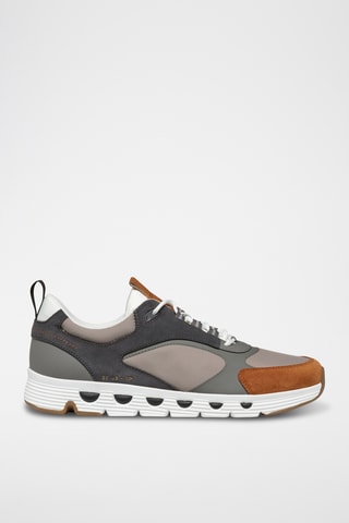Leren Sneakers Spherica Ecub-4 A - donkergrijs en bruin
