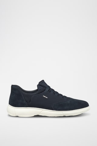 Kalfsnubuck Sneakers Nebula - Marineblauw