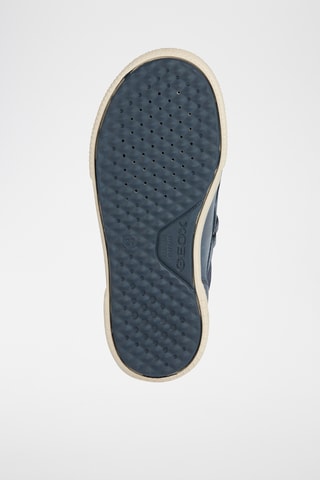 Hoge Leren Sneakers Poseido - Marineblauw en Grijs