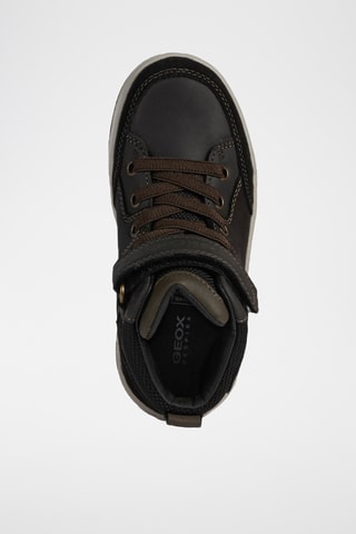 Hoge Leren Sneakers Charz - Zwart