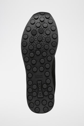 Kalfsnubuck Sneakers Runntix - Zwart