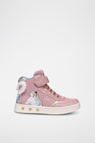 Hoge Sneakers Alice In Wonderland Disney - Roze