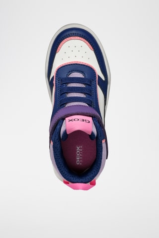 Hoge Sneakers Buzzerlight - marineblauw en paars